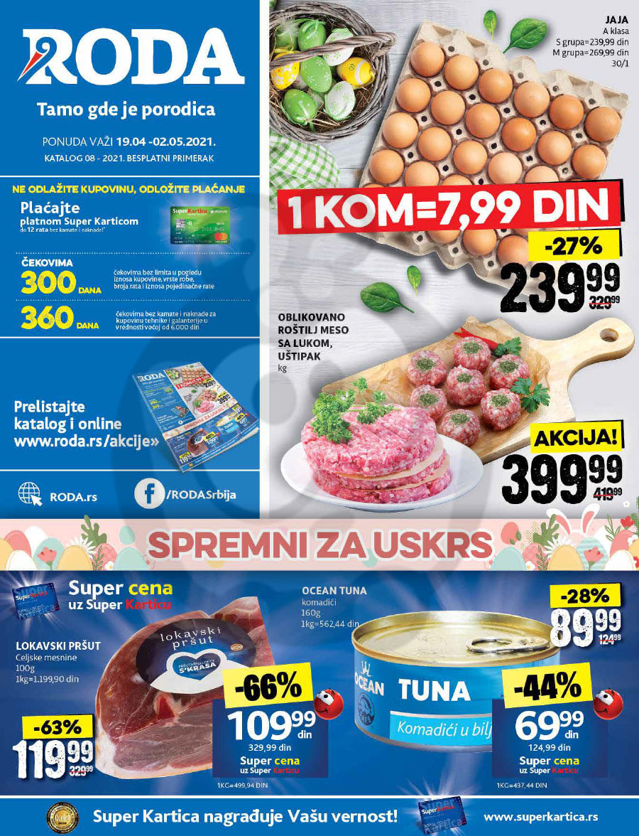 Roda Market Katalog Akcija 19.04 - 02.05.2021. | Kuda u ...