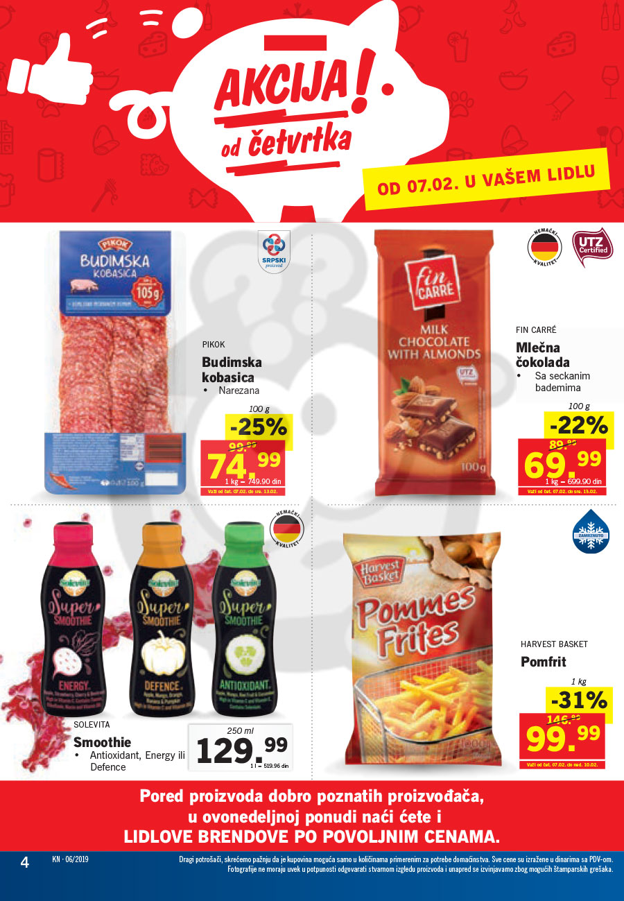 LIDL SRBIJA Katalog  Akcija 07 02 13 02 2019  Kuda u 