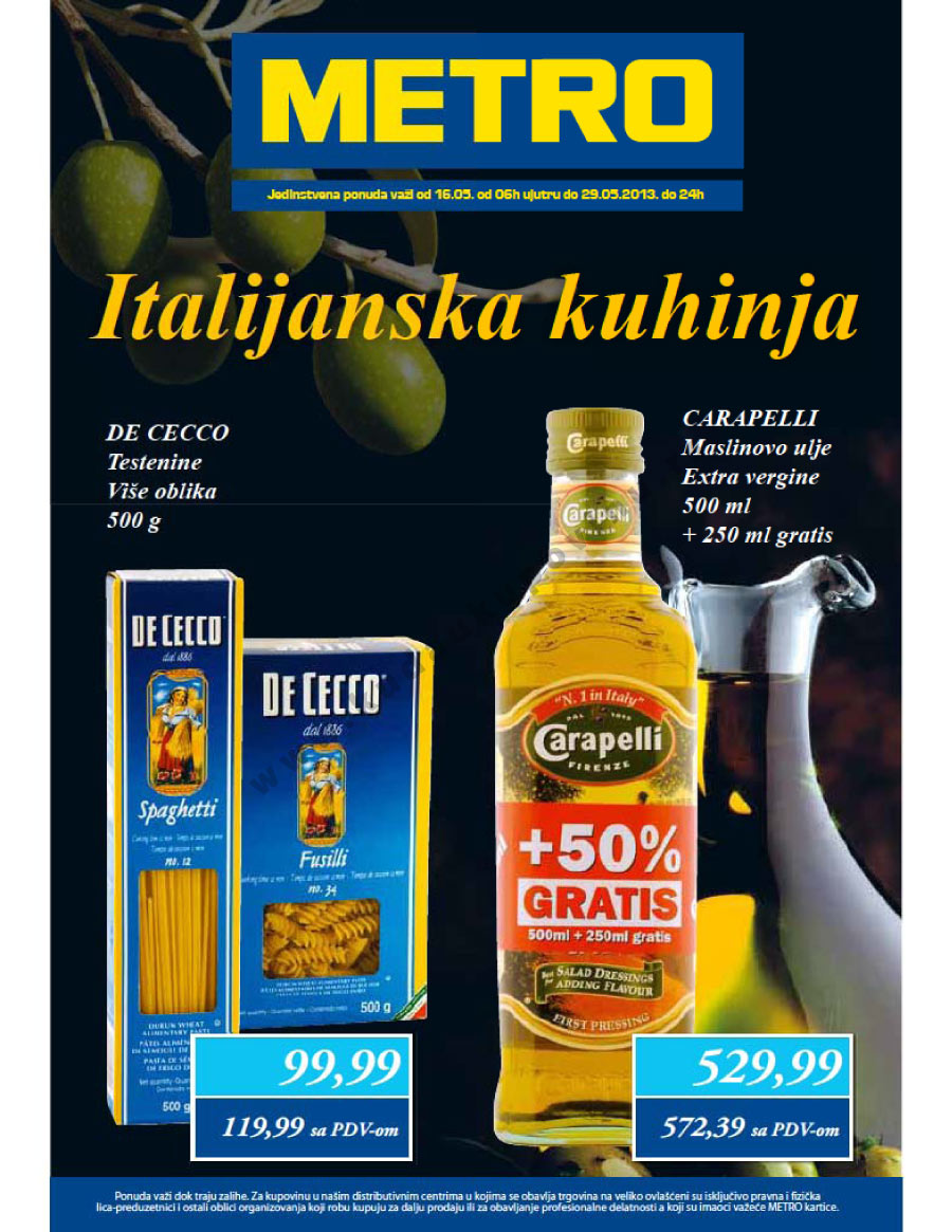 Katalog Akcija Italijanaska Kuhinja