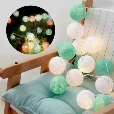 Mint Fairy lights - Svetleće mint i bele kugle za čaroban ambijent