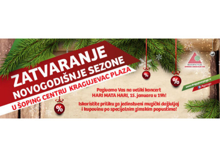 Zatvaranje novogodišnje sezone u TC Kragujevac Plaza!