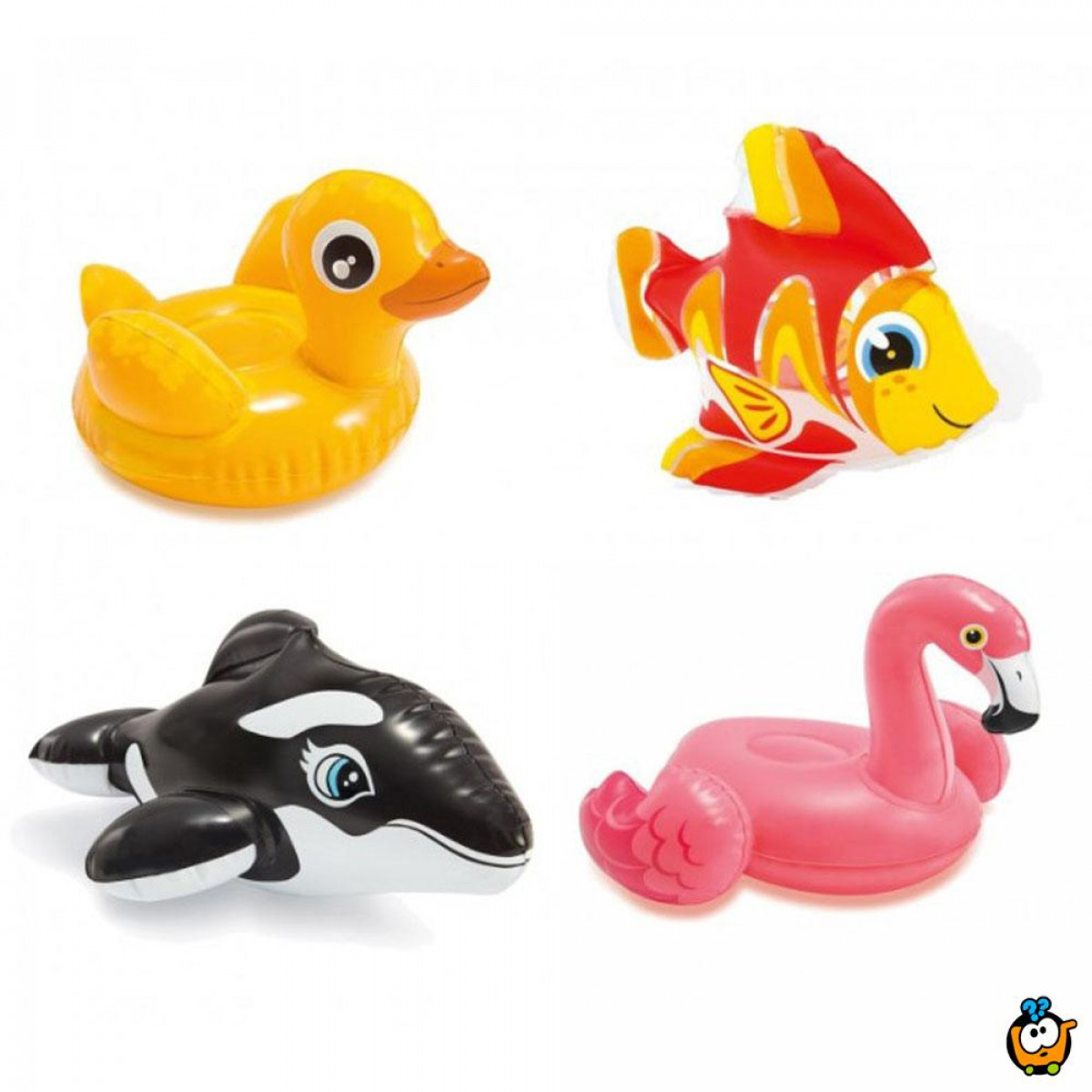INTEX BZ58590 Water toys - Gumene igračke za vodu - patkica, flamingo |  Kuda u Kupovinu